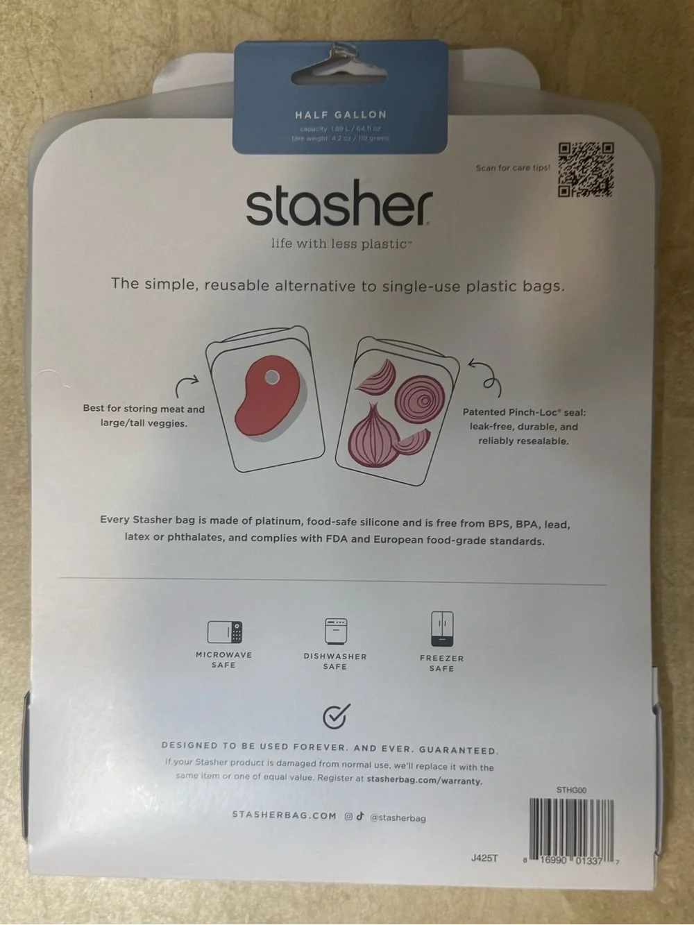 Stasher™ Silicone Reusable  1/2 gallon, 2 Cup Bowl, 3 Sandwich and 1 snack